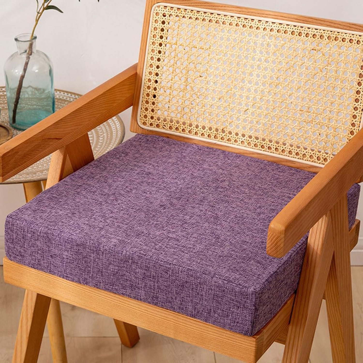 Hoowarm Chair Cushion Kitchen, Memory Foam Chair Pads, 25/28/30/35/40/45/50/55/60cm Non-Slip Chair Pads，Outdoor Indoor Seat Cushion, Removable for Dining Office Garden Chair(Colour19,28x28x5cm)