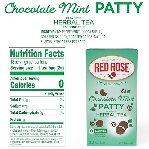 Miniatura 10 de Red Rose Sweet Temptations - Té de postre de chocolate caliente con malvavisco cero carbohidratos cero azúcar repleto de sabor deliciosa bebida sin