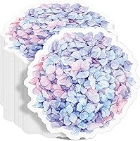 Vista 10 de Kosiz 100 servilletas de papel floral en forma de flor, servilletas de cóctel desechables de primavera, vajilla de papel decorativo para el día