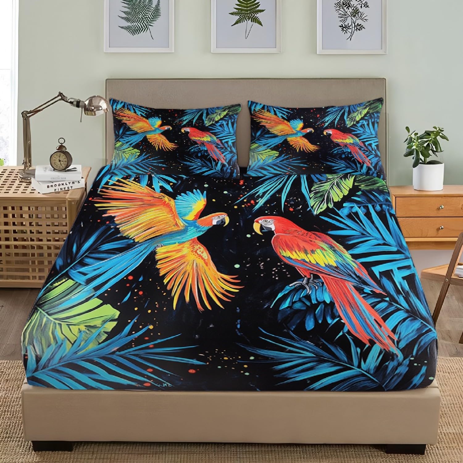 Drap housse lavable en machine King Kong 140x190 cm grand bonnet 30cm élastique respirant