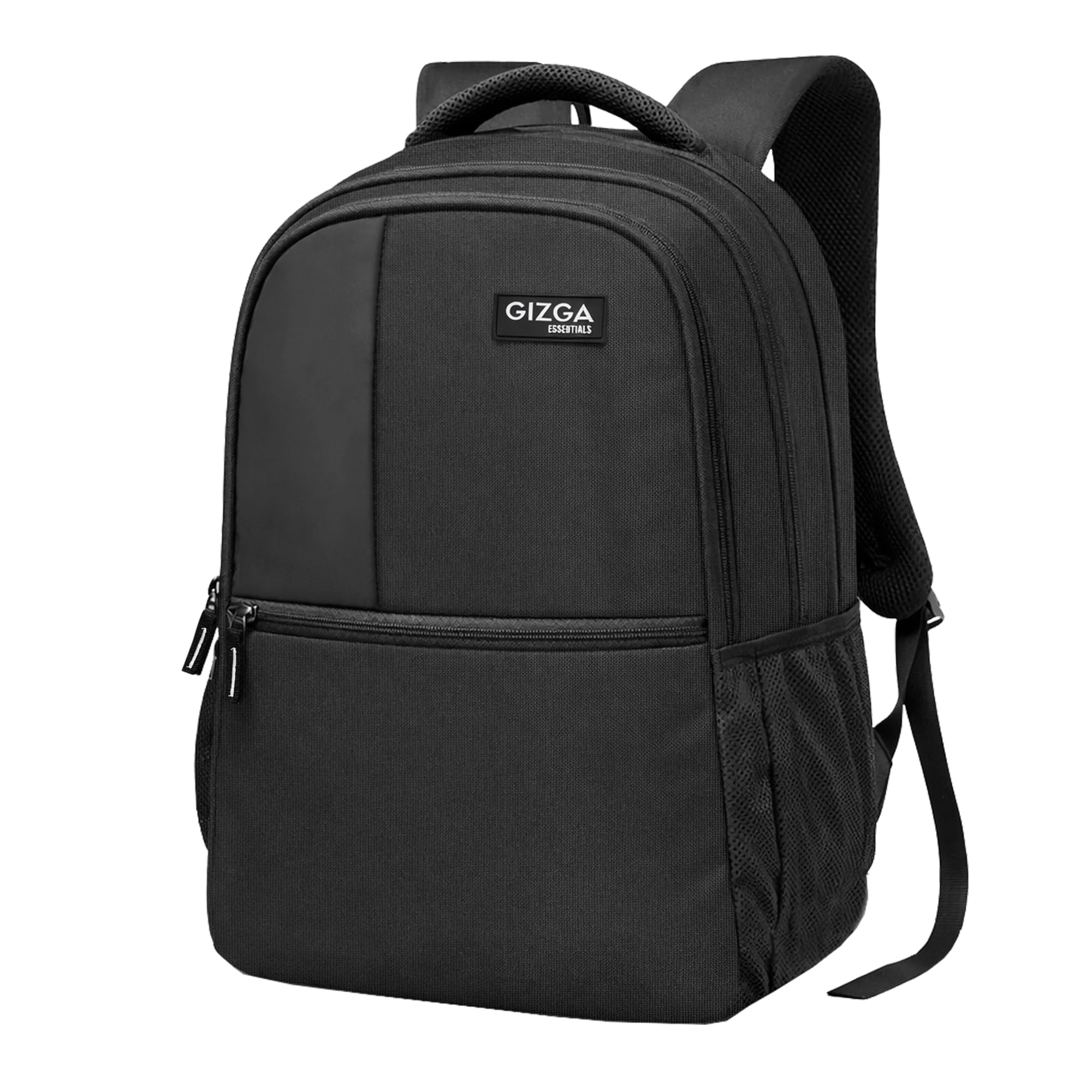 Gizga Essentials 28L Laptop Backpack for Men & Women For Upto 17" Laptops| Water-Resistant, Spacious Multi-Compartment with Front Organizer & Bottle Holder| Durable Bag for Travel College Office-Black-image-3