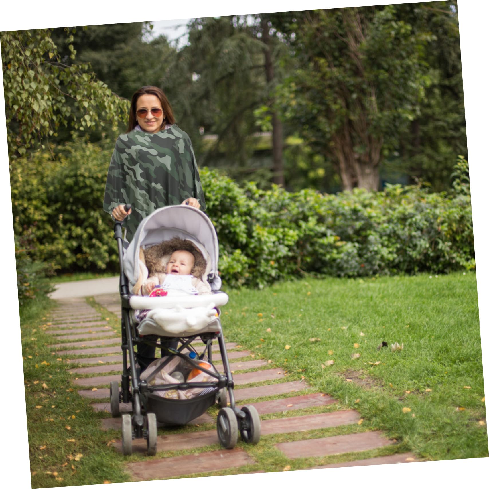 BESTonZON 3pièces Couverture Allaitement Camouflage Pour Mamans Actives Écharpe Confortable Et Légère Pour Allaitement Extérieur Idéale Pour Promenades Voyages