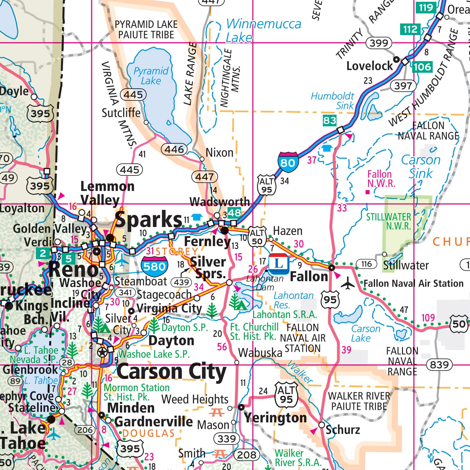 Rand McNally Easy to Fold: Nevada & Utah State Laminated Map - Image 5