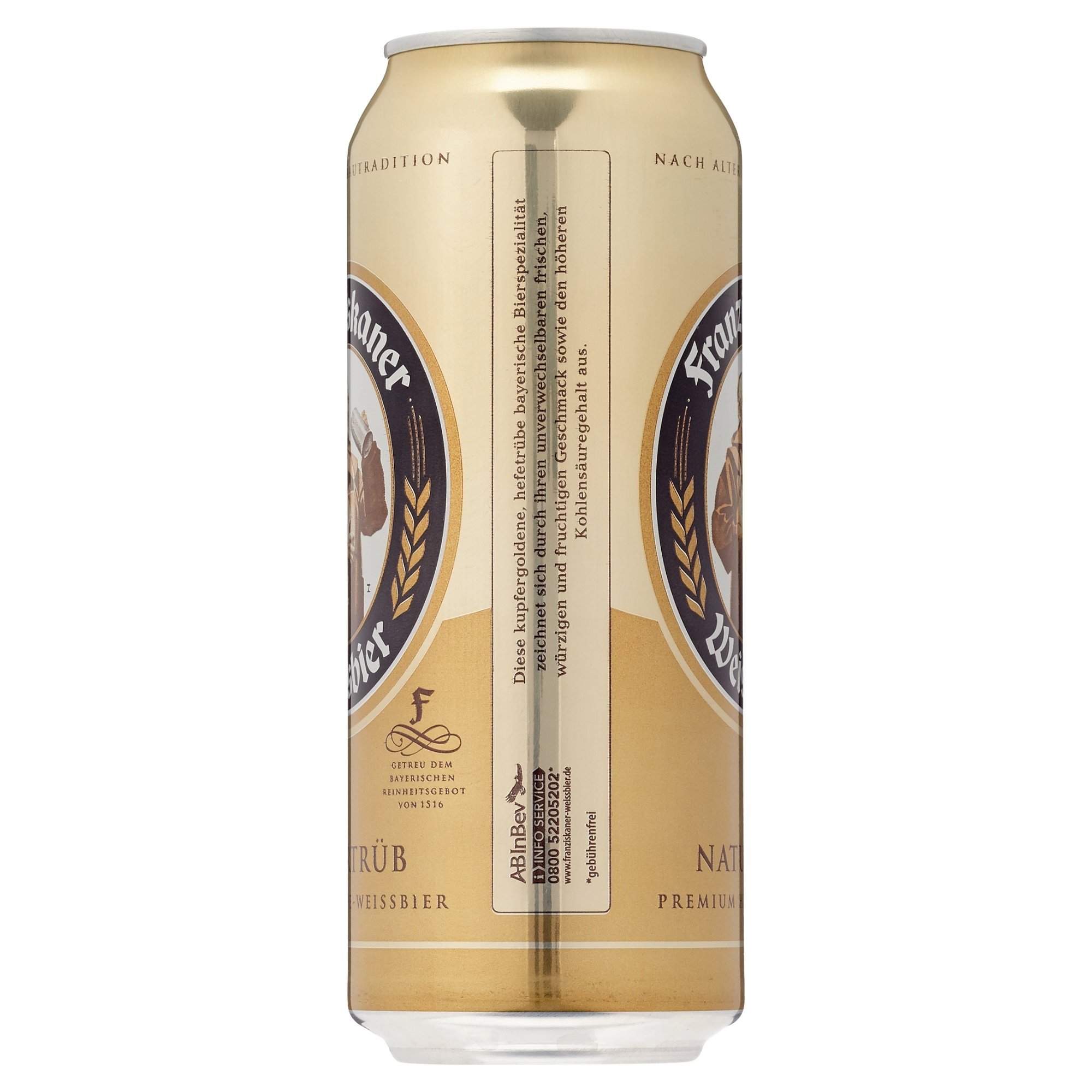 24 Dosen Franziskaner Hefe Weißbier naturtrüb a 0,5L Liter Bier inc. 6.00€ EINWEG Pfand