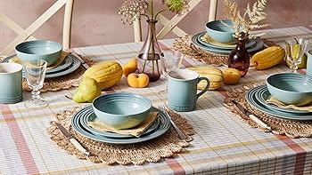 Amazon.com | Le Creuset Stoneware Dinnerware Set, 16 pc