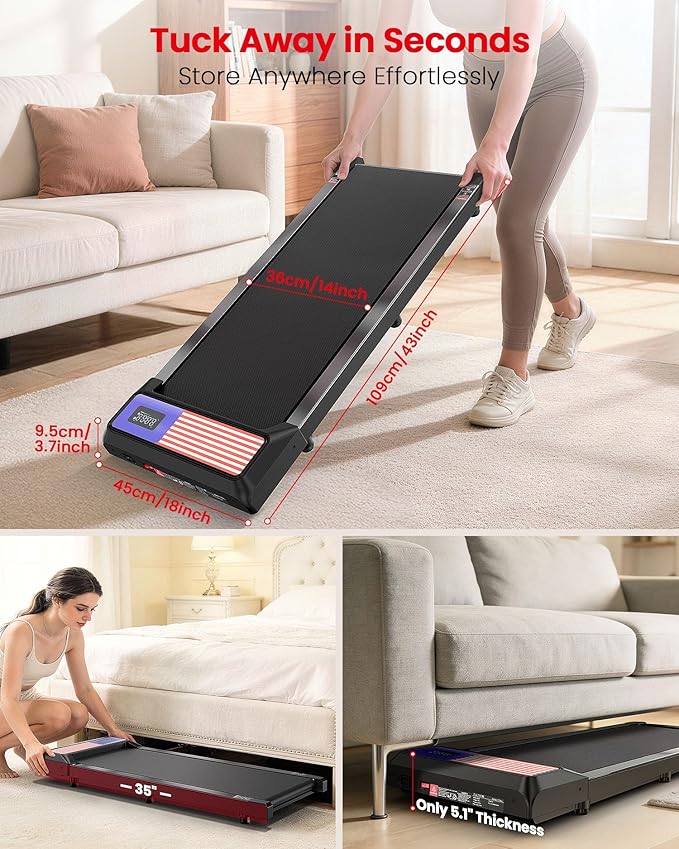 Caminadora Eléctrica Compacta con Inclinación 5% Color Negro miniatura 7