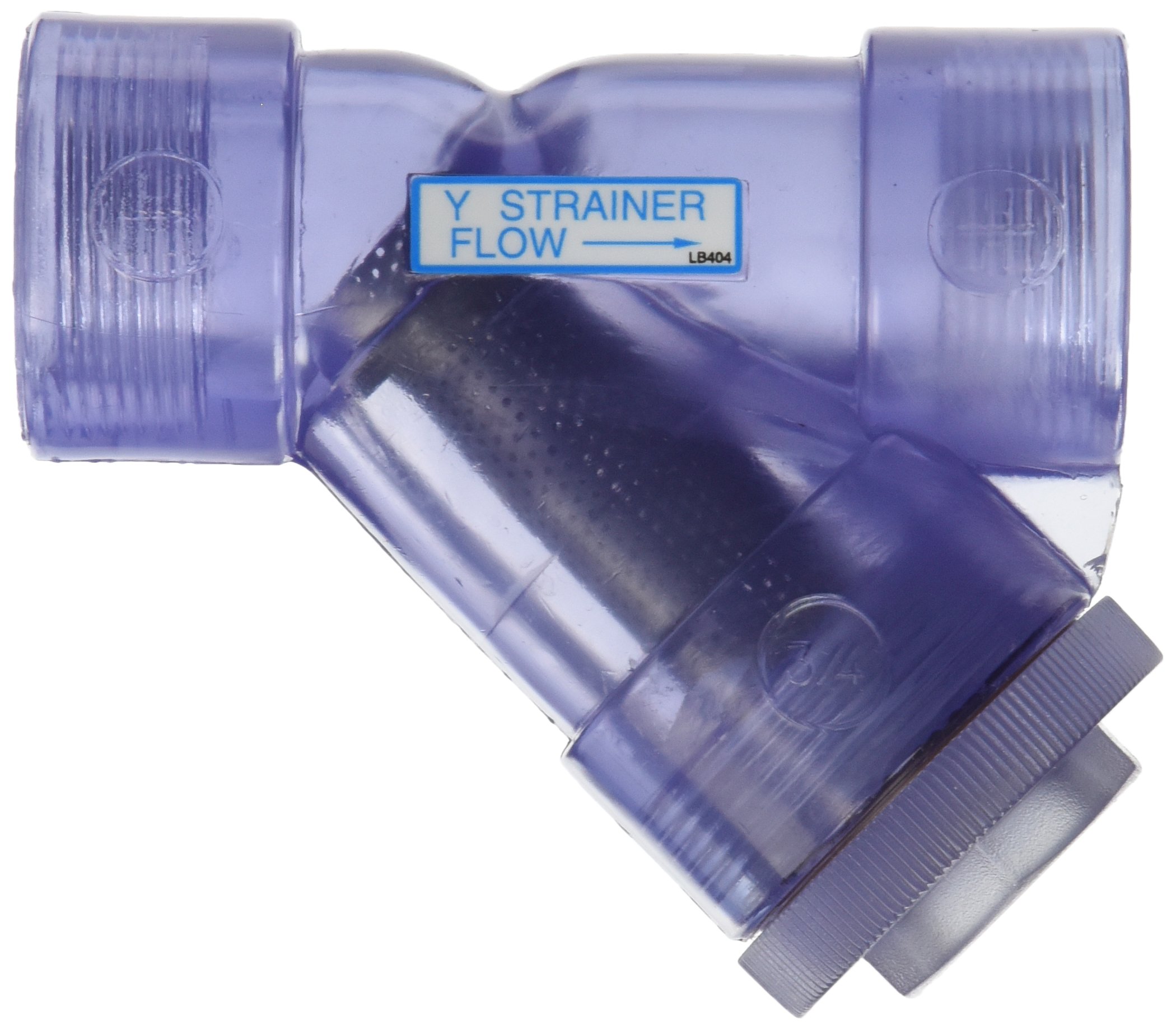 Hayward YS10100S 1-Inch Socket PVC Y-Strainer with FPM O-ring Seals