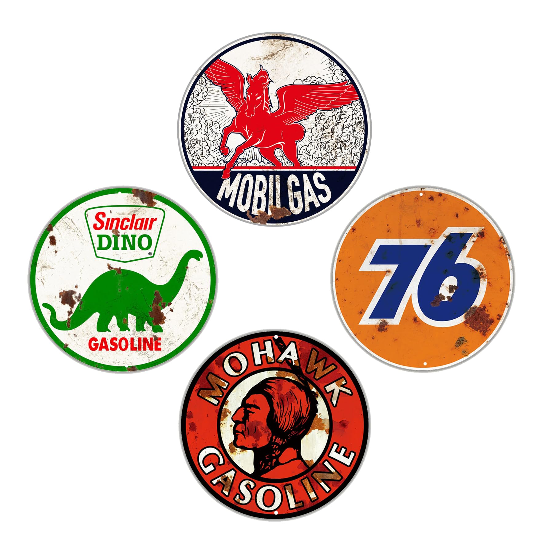 Amazon.com: 4 Pieces Pack Reproduced Nostalgic Garage Sign Pack