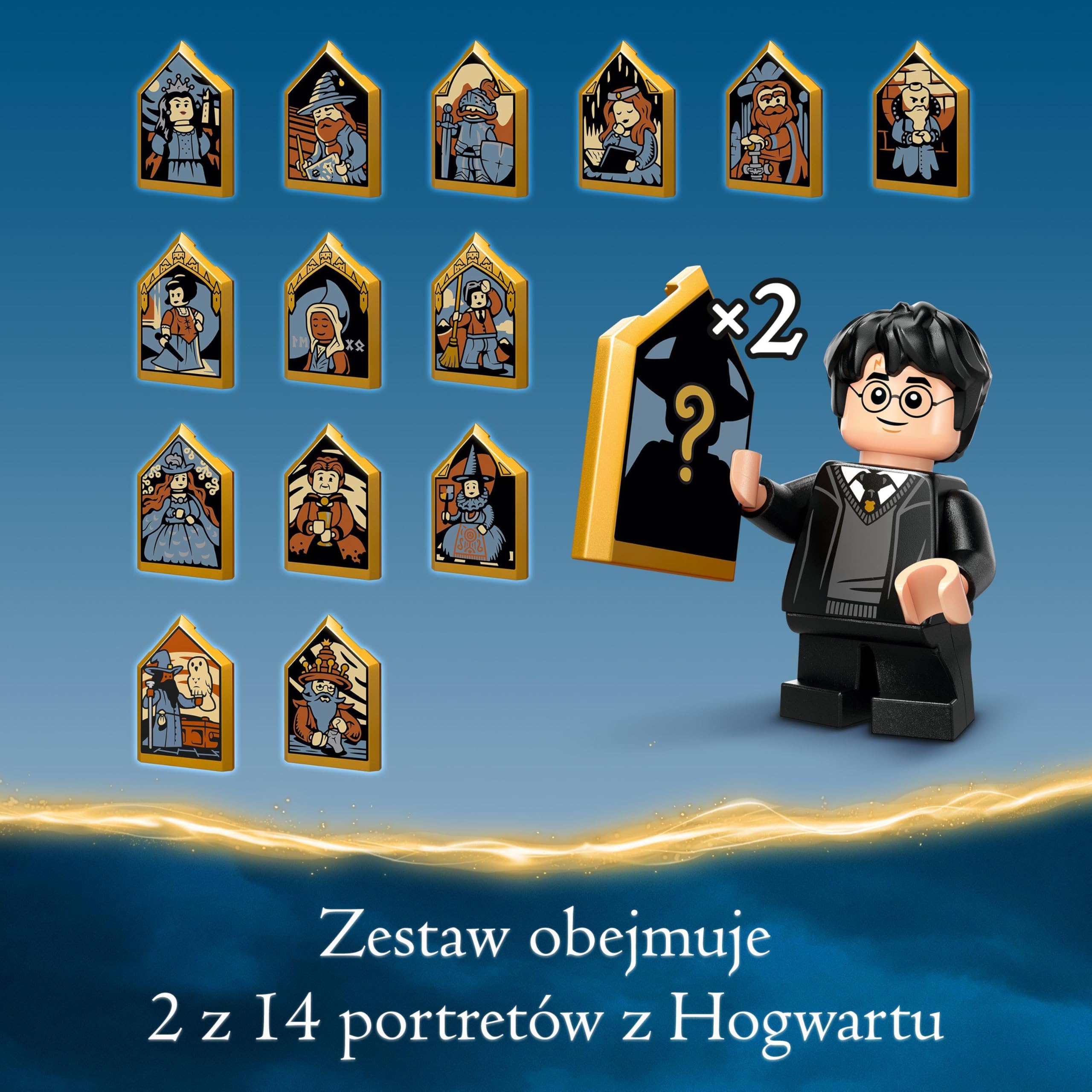 LEGO Harry Potter Kalendarz adwentowy 2024 rok, Zabawka dla Dziecka do Zbudowania, 7 Minifigurek i 16 Minimodeli, Prezent dla 7-latka, dla Chłopca i Dziewczynki na Mikołajki i na Święta, 76438