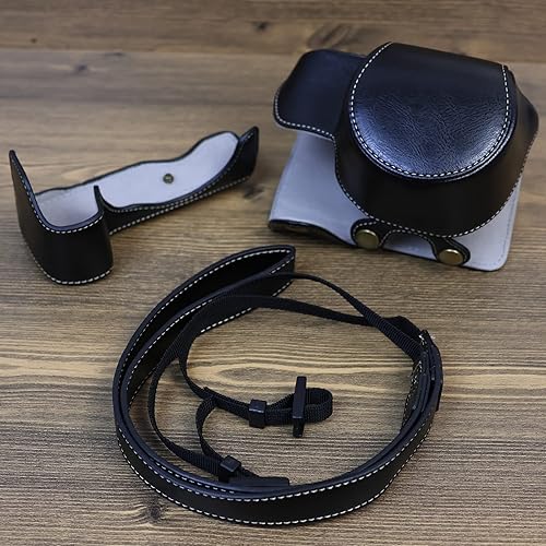 Miniatura 9 de Rieibi Funda Z30 Z50 - Funda de piel sintética vintage para cámara DSLR Nikon Z30 Z50 - Funda protectora Z30 Z50 - Marrón