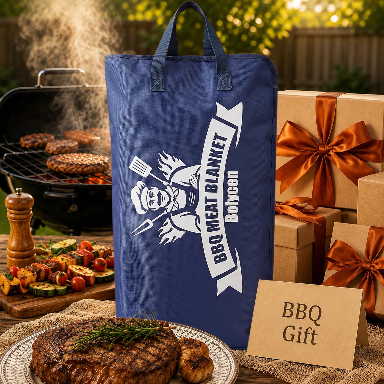 Bolycen Upgraded 23 in BBQ Blanket for Resting Meat, Insulated Brisket Bag