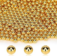 Vista 9 de Suream Cuentas para brochas de maquillaje, 1300 unidades, cuentas redondas negras, sin agujeros, de 0.315 in/0.31 pulgadas, perlas de relleno