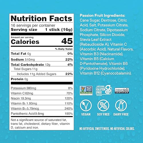 Miniatura 15 de Líquido I.V. Multiplicador de hidratación, polvo de electrolito, paquetes fáciles de abrir, bebida de suplemento (Acai Berry), 48