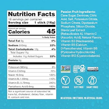 Liquid I.V. Hydration Multiplier - Passion Fruit | Electrolyte Powder Drink Mix | 1 Pack (16 Servings)