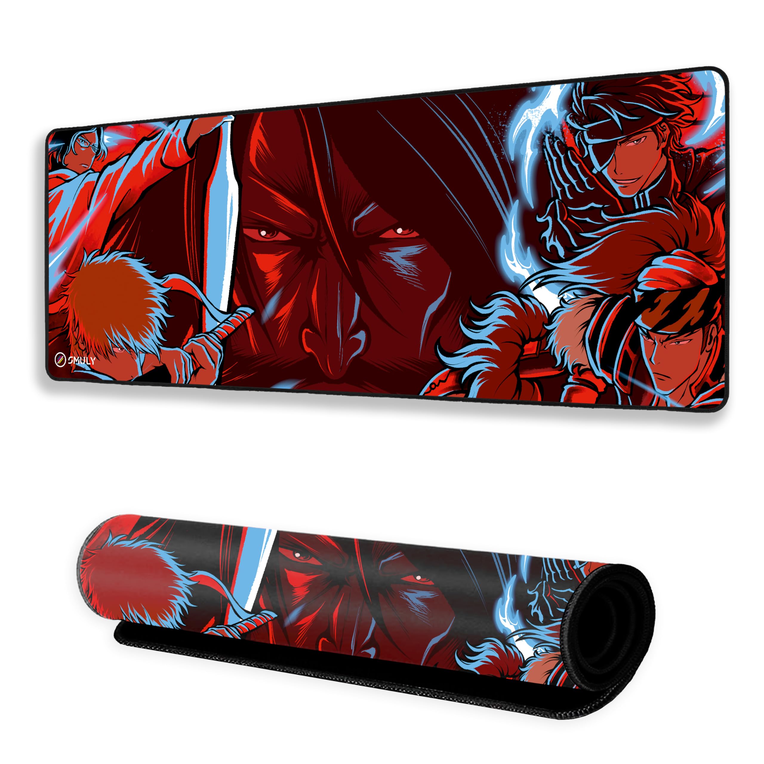 Pirate Anime Mouse Pad 12×32 Inch 3mm Extended Gaming Desk Mat with Anti-Slip Rubber Base Mousepad for Smooth Surface Desk pad for PC & Laptop Use Waterproof & Stiched (Black/White) Deskpad — Amazon image 19