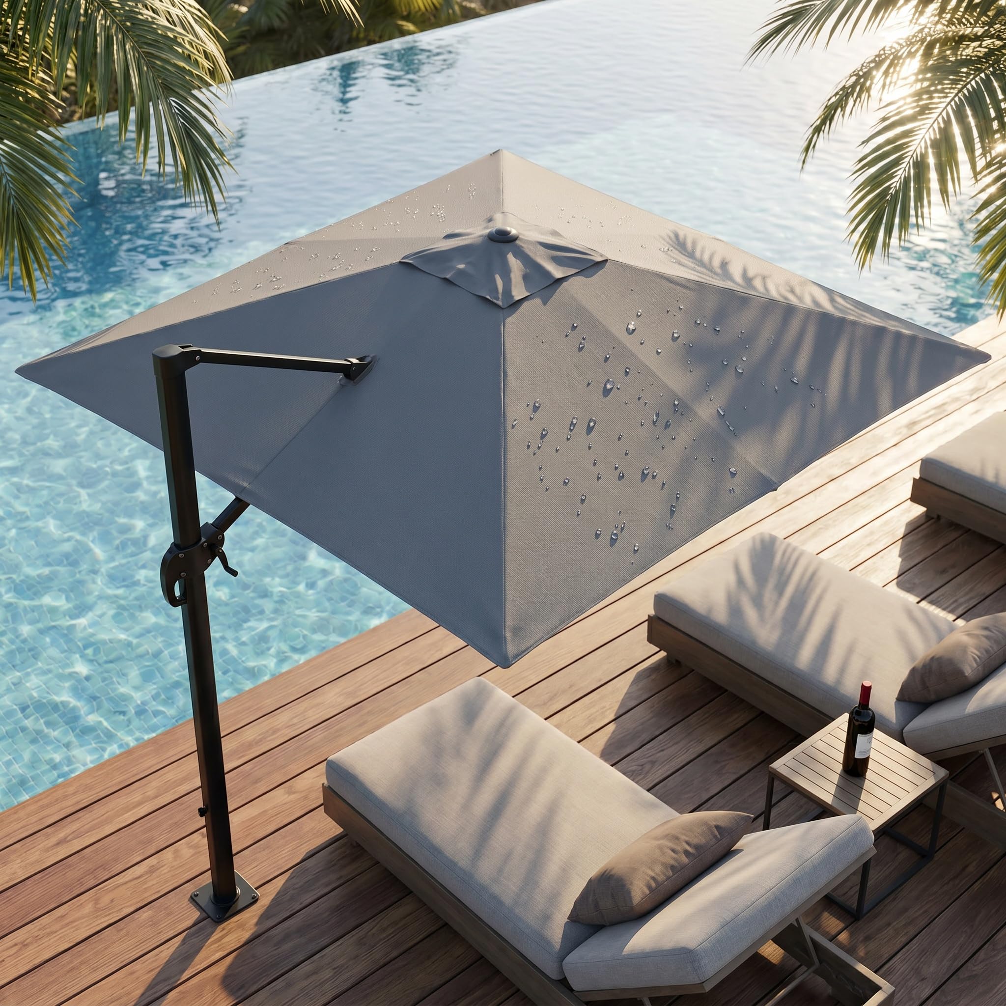 east end patio 8.2 ft gazebo umbrella 8.2x8.2ft, 9.8x9.8ft Cantilever Replacement Canopy for making it ideal for White Camo A Guide's Review of Color:Orange Boho