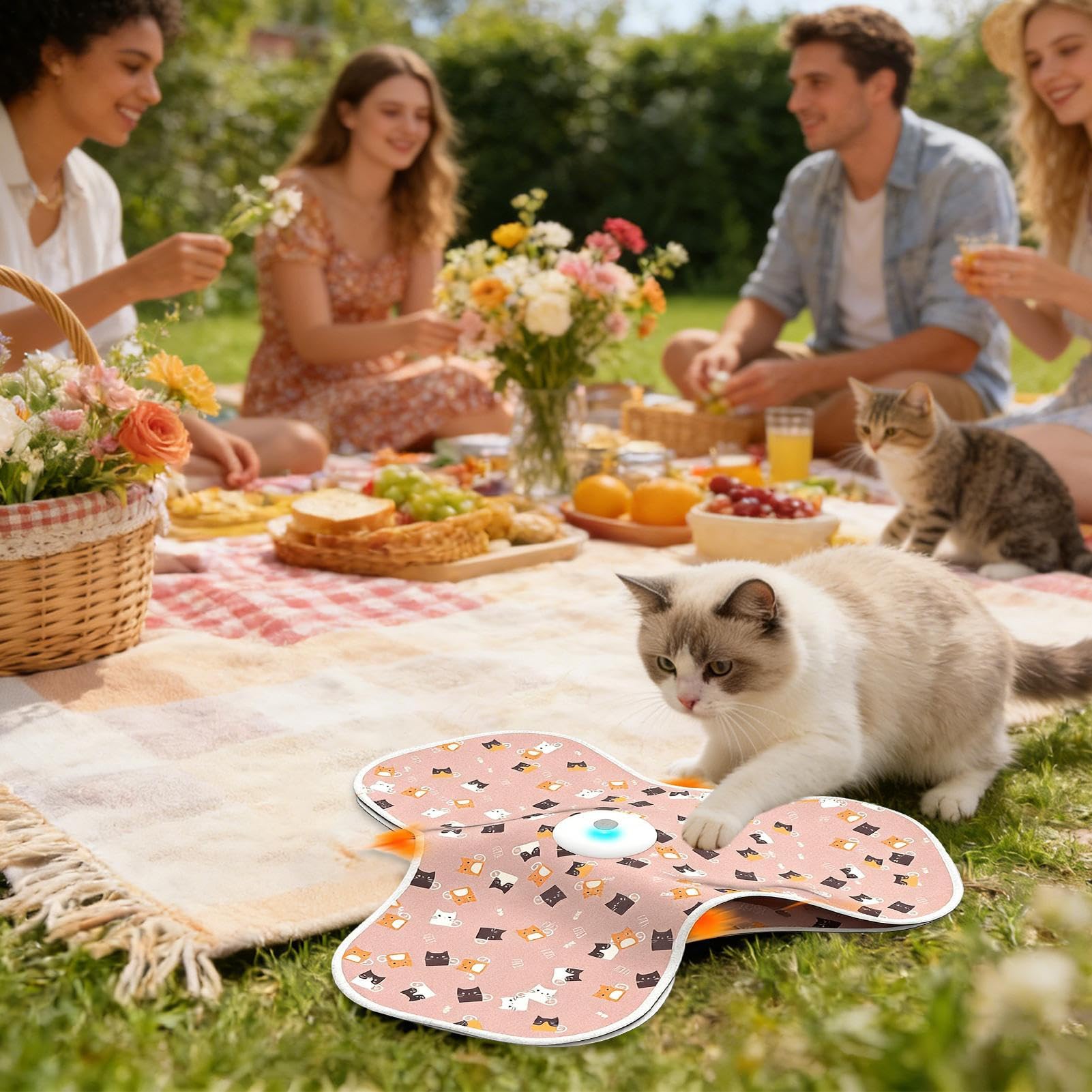 Interaktives Katzenspielzeug Leises Spiel Mit Beweglichen Versteckten