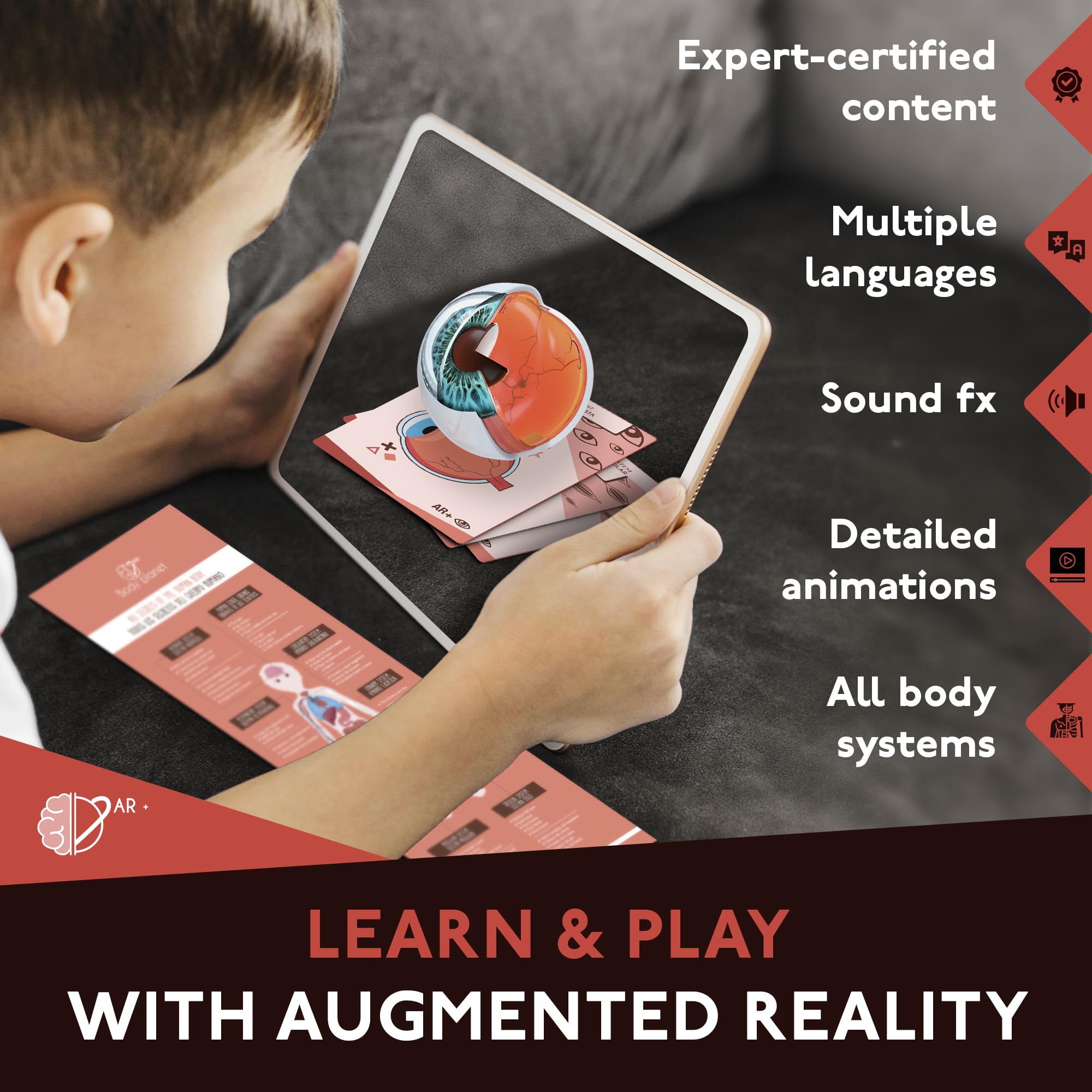 Body cards, carte con realtà aumentata per conoscere il corpo umano giocando