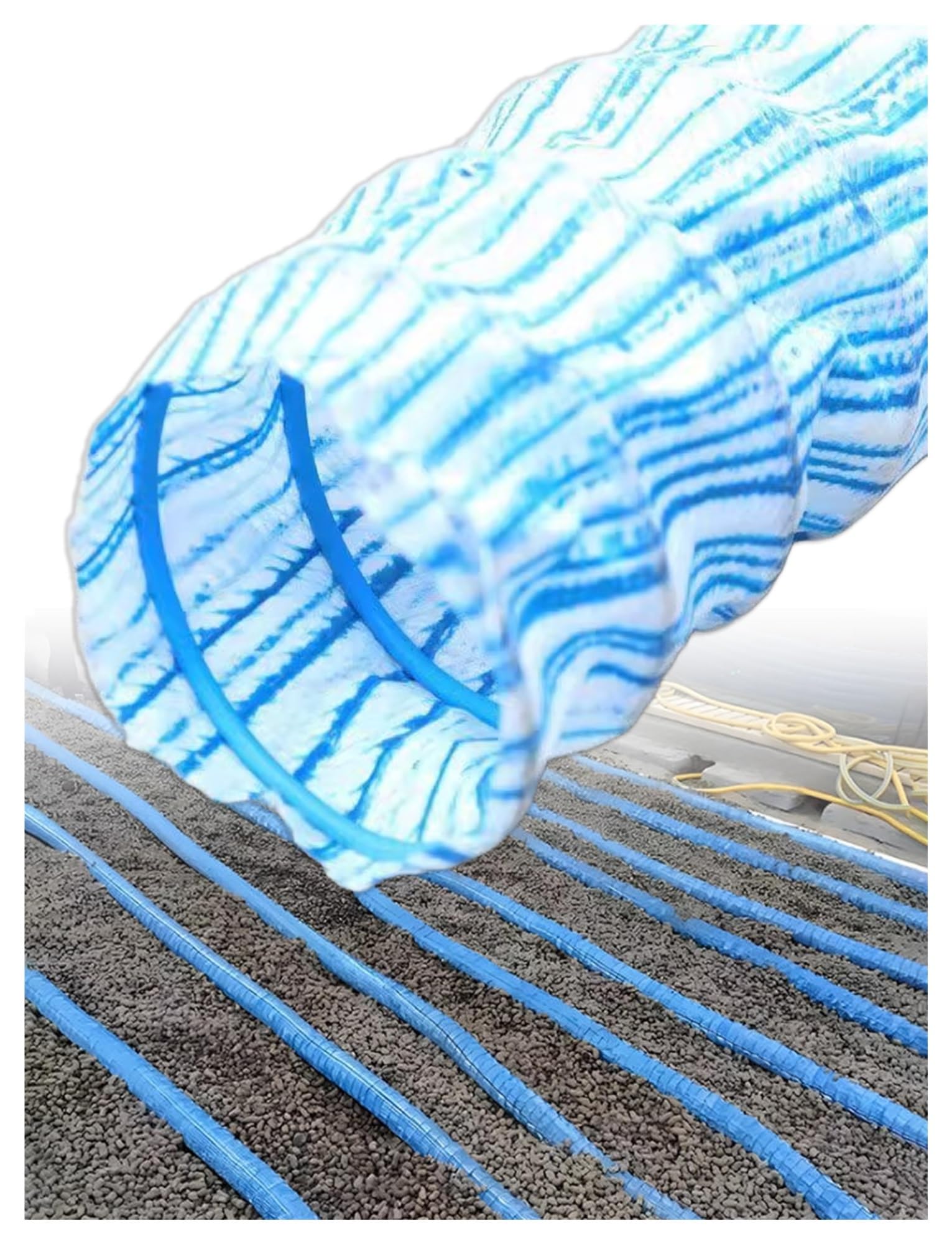 Corrugated Perforated French Drain Pipe, French Drain Infiltration Pipe 2in 3.1in 3.3-65.6ft DIY Perforated Field and Construction(5cm/2in,39.4ft)