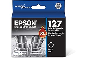 Epson Ultra 127 Extra High-Capacity Inkjet Ink Cartridge in Black (T127120)