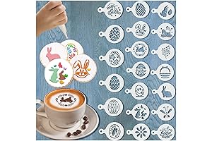 20PCS BUNNY EASTER COOKIES DECORATING STENCILS EASTER DECOR SUPPLIES