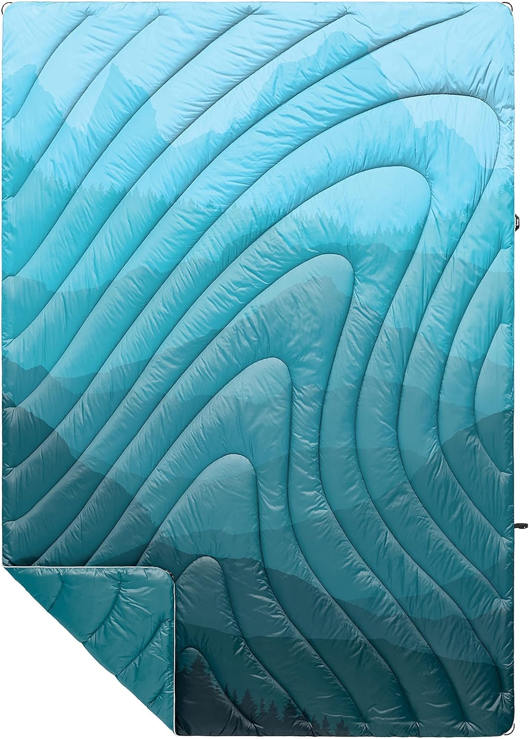 Rumpl The Original Puffy | Indoor Outdoor Camping Blanket for Traveling, Picnics, Beach Trips, Concerts | Geo and Sierra Spring Fade 1-Person Bundle : Sports & Outdoors