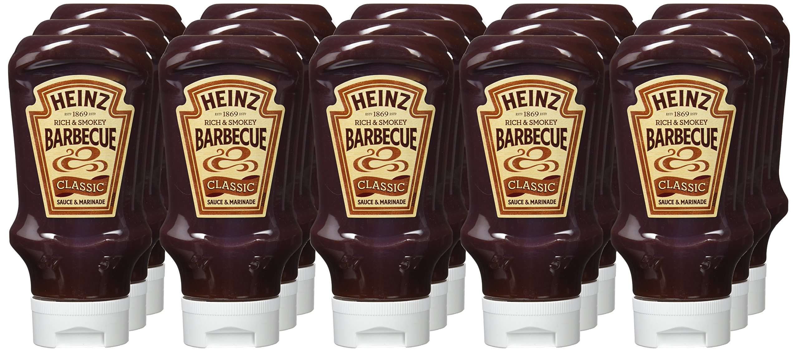 Heinz Salsa Clásico de barbacoa, 400 ml - [Pack de 15]