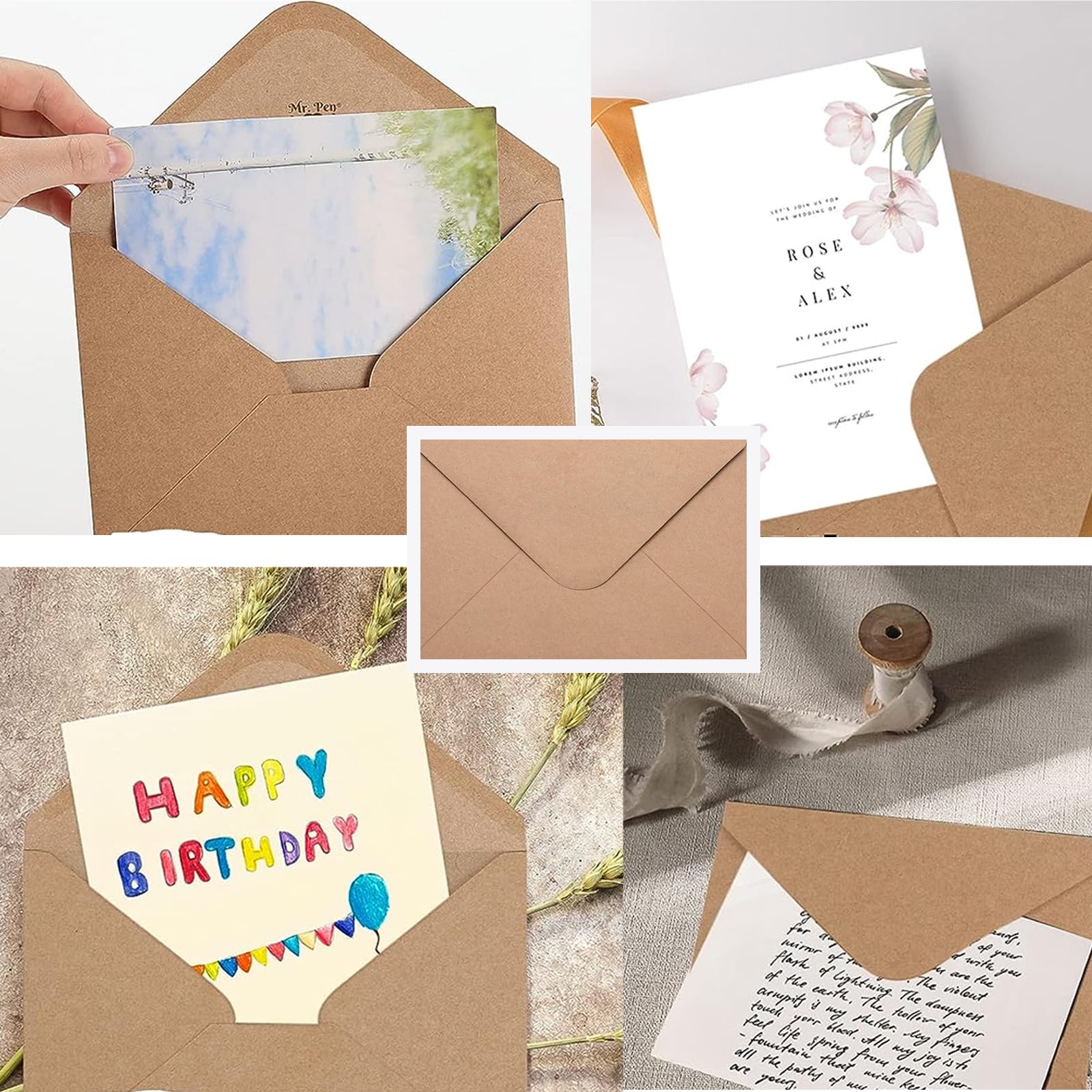 25 Buste Avorio 14x19 Cm - Con Linguetta Triangolare E Adesivo Umettabile | Grammatura 120g/m² - Foto 9