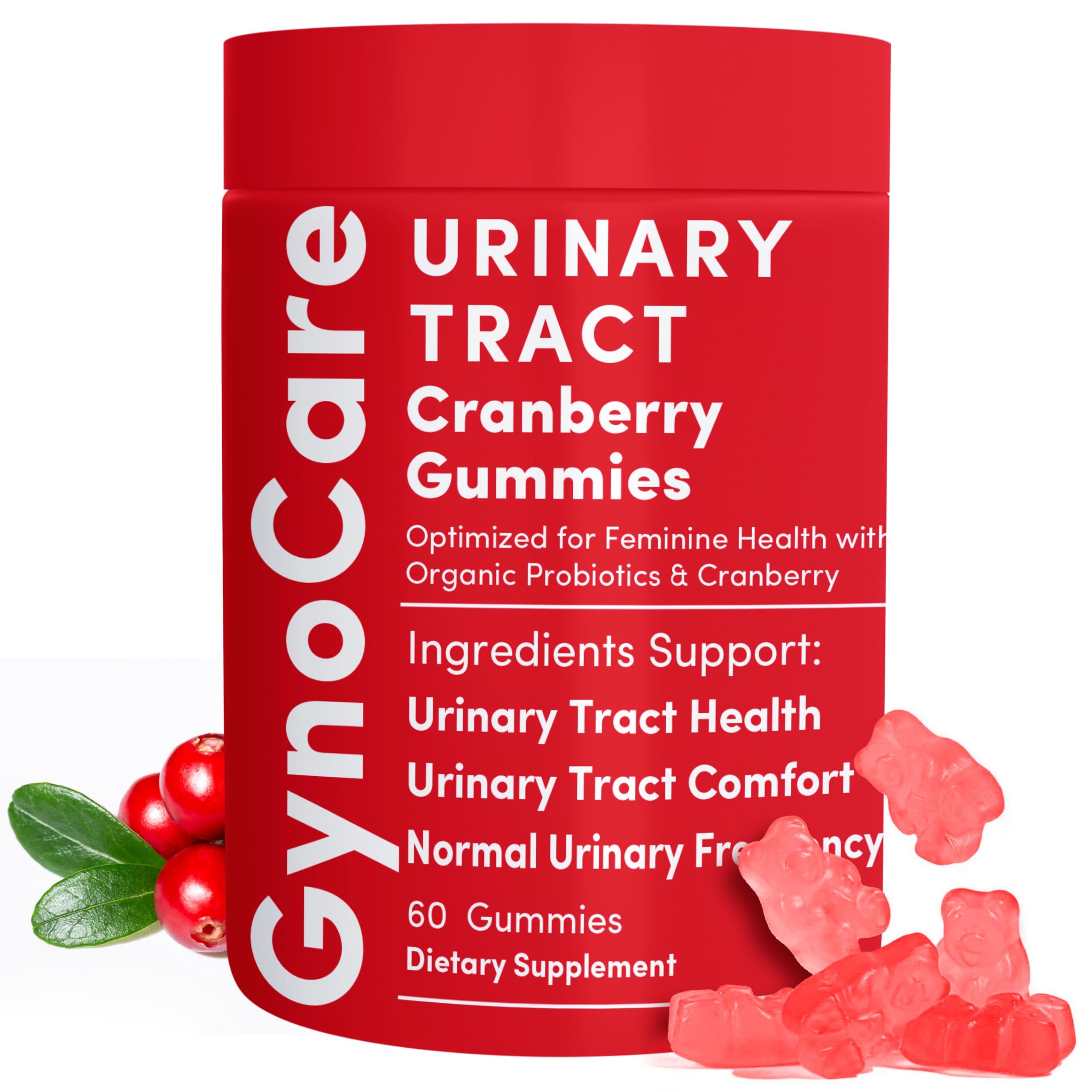 Cranberry Gummies UTI Treatment for Women Urinary Tract Comfort Support