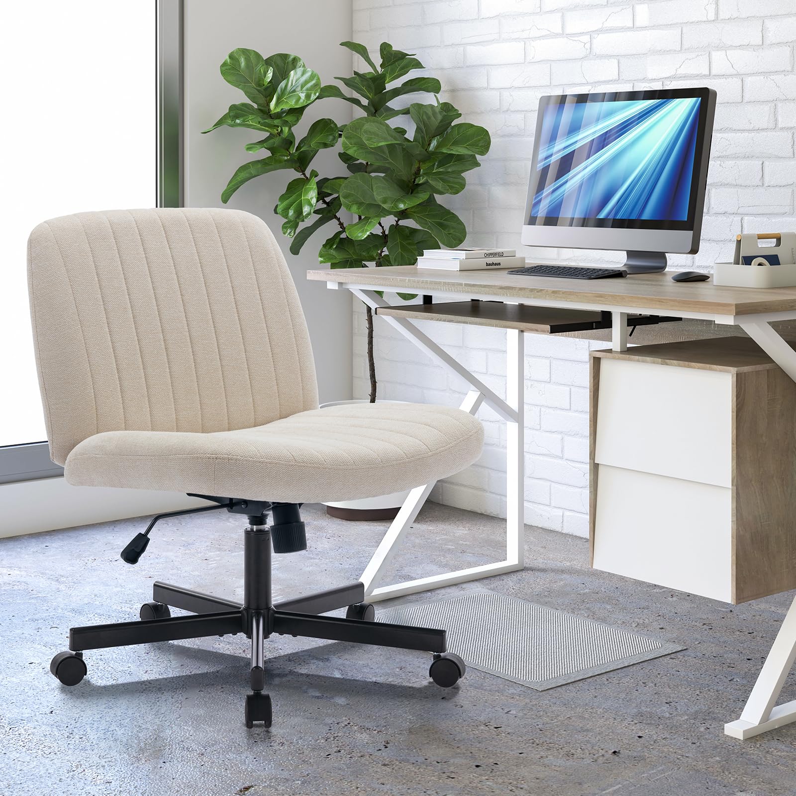 Amazon.co.jp: CHAIRKER オフィスチェア あぐらチェア パソコンチェア