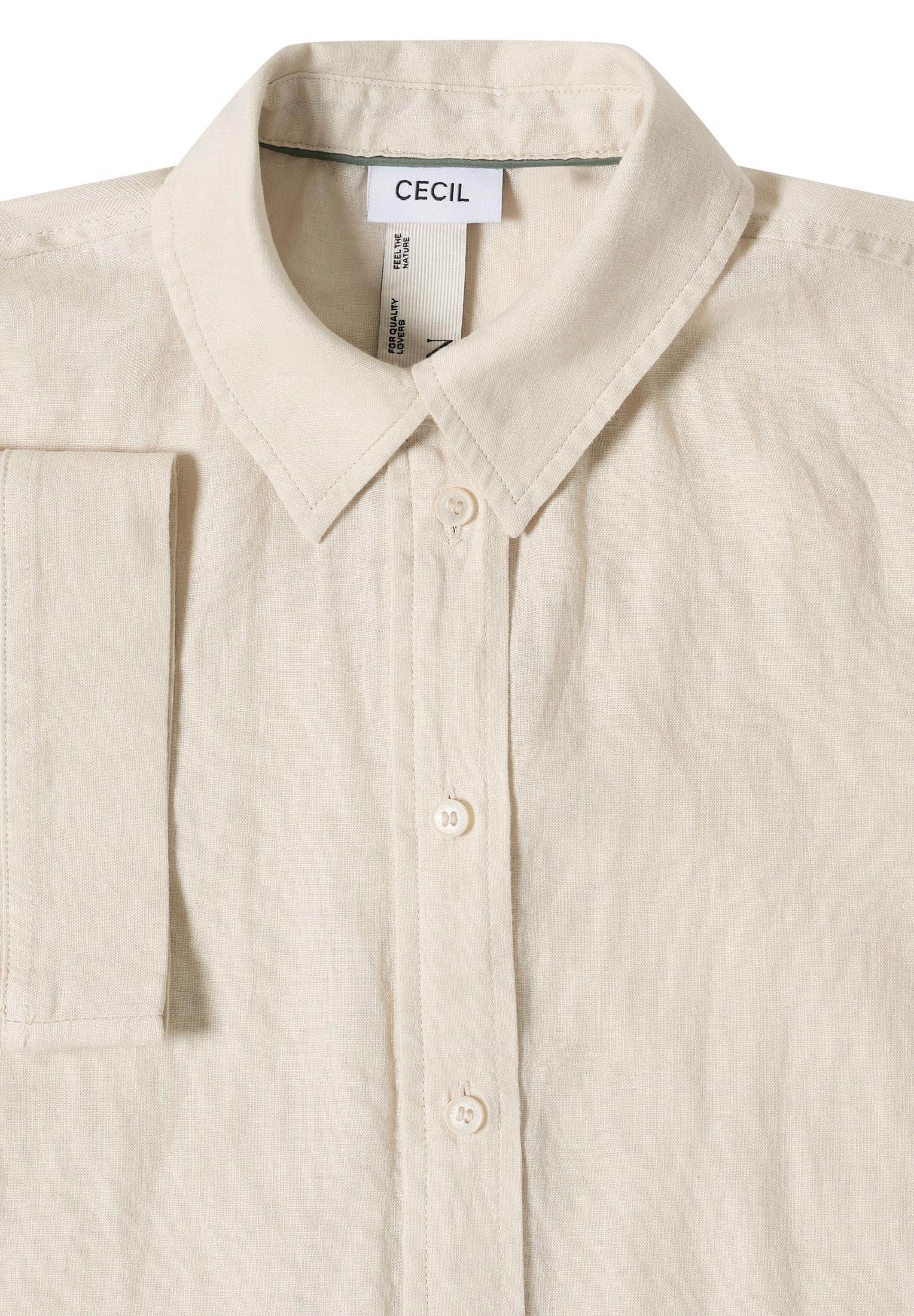 Cecil Kurzarm Bluse aus reinem Leinen