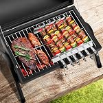 Portable Charcoal Grill, Tabletop Outdoor Barbecue Smoker, Small BBQ Grill for Outdoor Cooking Backyard Camping Picnics Beach GREEN by DNKMOR