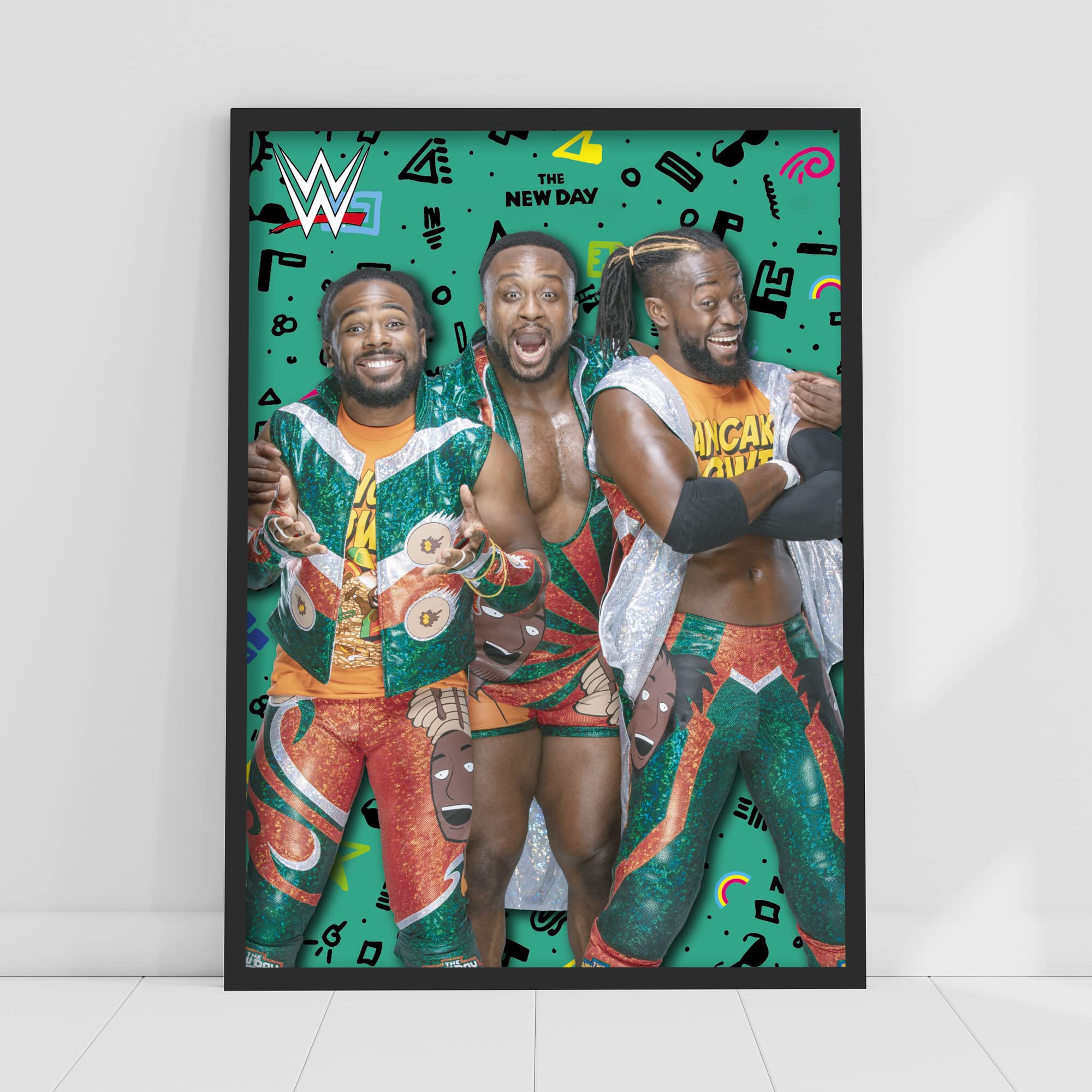 WWE Print - New Day Pattern Poster Wrestling Wall Art (A3 - 29.7cm x 42cm)