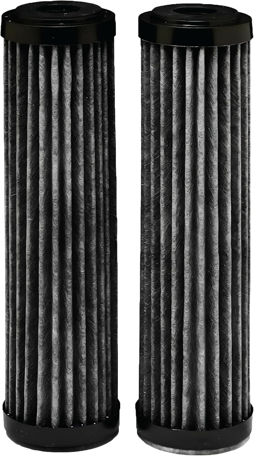 EcoPure EPW2P Pleated Universal Whole Home Water Filter 2-Pack – Fits Standard Capacity Systems – NSF Certified – 30 Micron – Reduces Sediment, Sand, Dirt & Rust – 3-Month Life per Filter