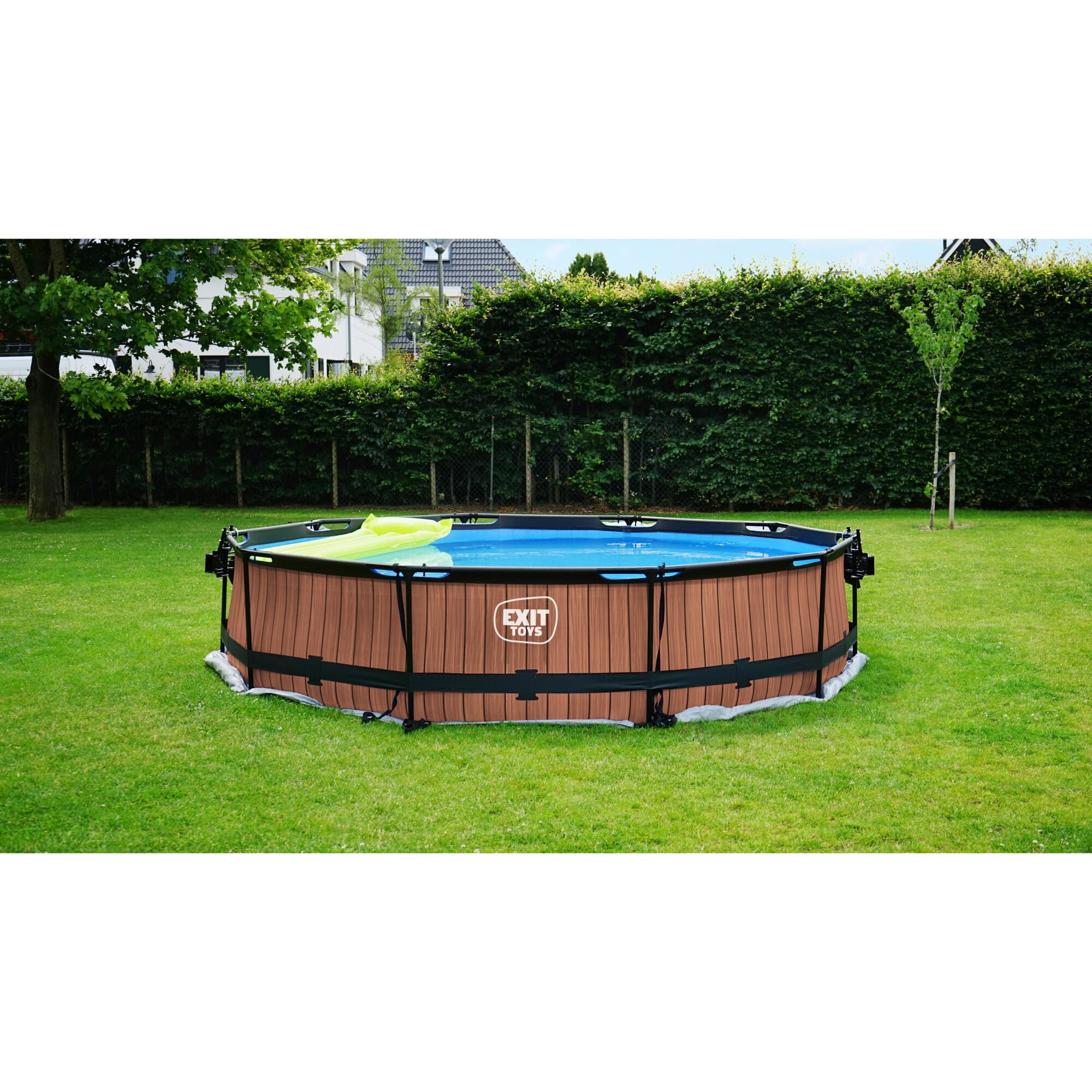 EXIT TOYS Bâche de Sol pour Piscine - Protège Le Fond d'une Piscine - Prolonge la Durée de Vie des Piscines - 500x500cm - Gris