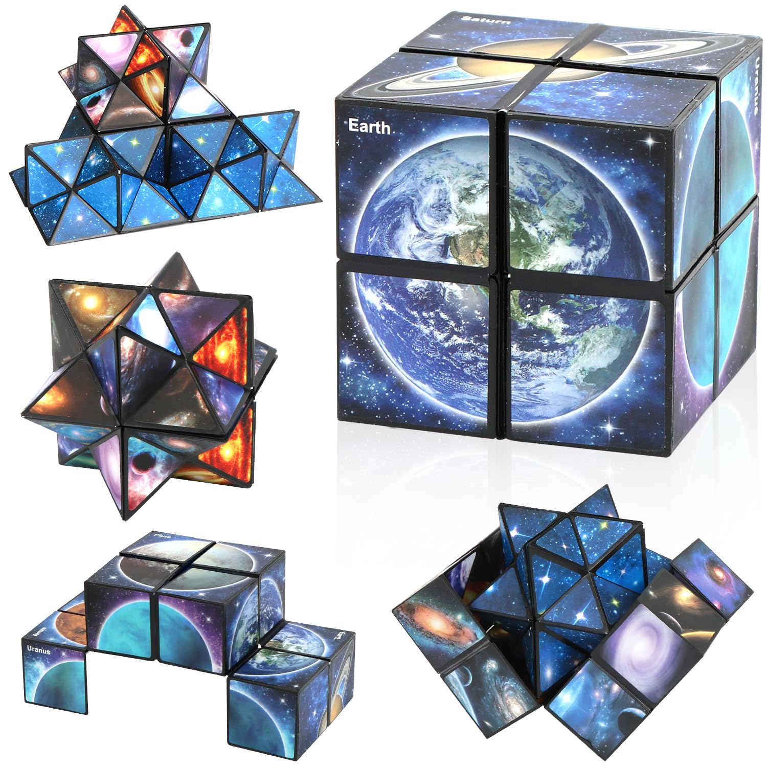 Gwiazda kostka rubika, Infinity Cube, antystresowa kostka IQ, puzzle nieskończoności, magiczna kostka, pomysły na prezent od 6, 7, 8, 9, 10, 11 lat, dla chłopców i dziewczynek