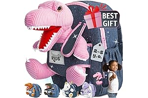 Naturally Kids Pink Dinosaur Toys for Girls 2-5