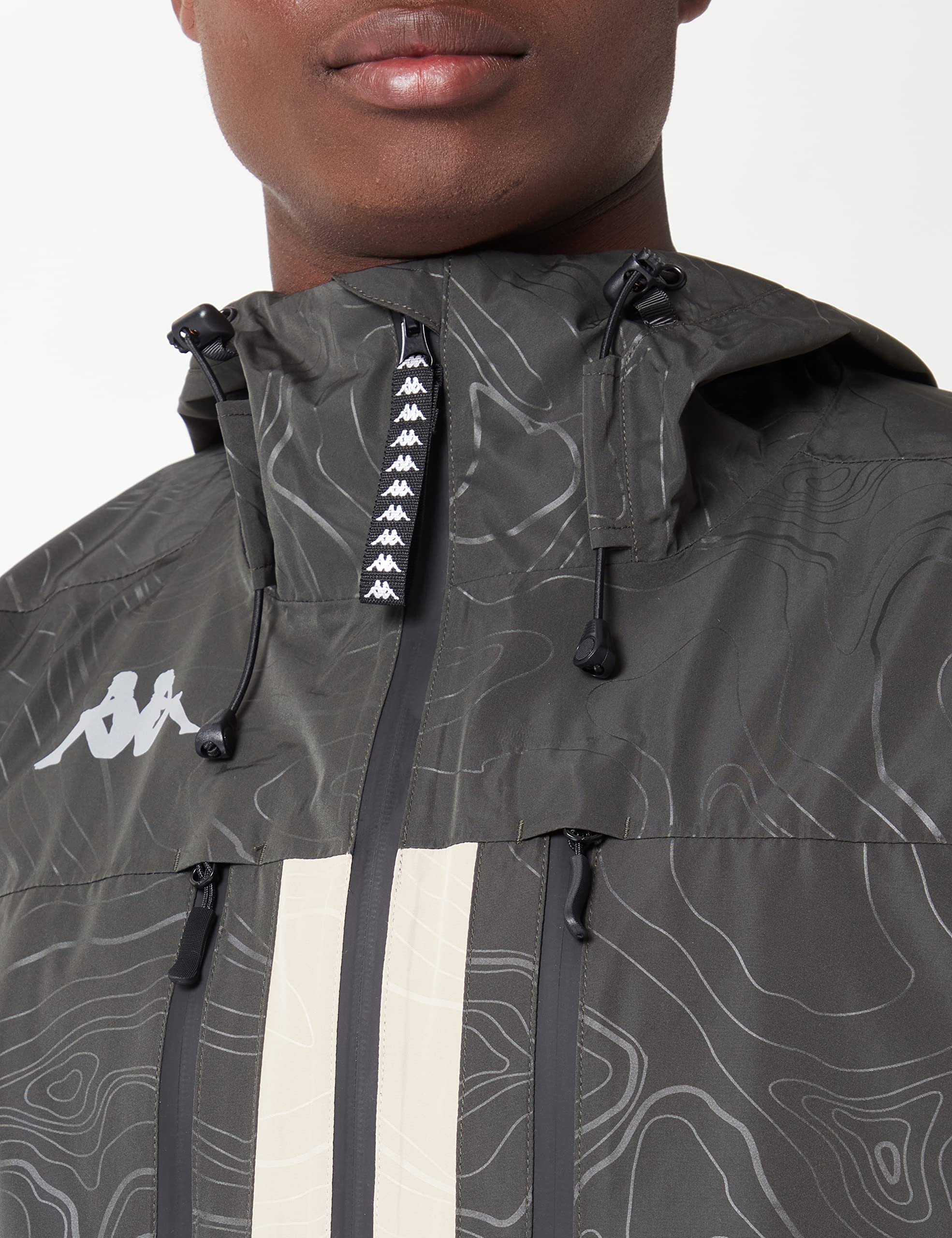 Kappa - Giubbotto, Uomo, Poliestere, Outdoor, modello: NAATAN