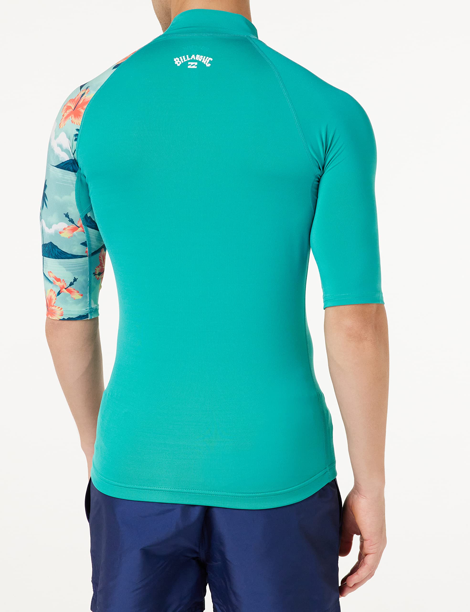 Billabong koszulka z krótkim rękawem UPF 50 Rash kamizelka męska niebieska L