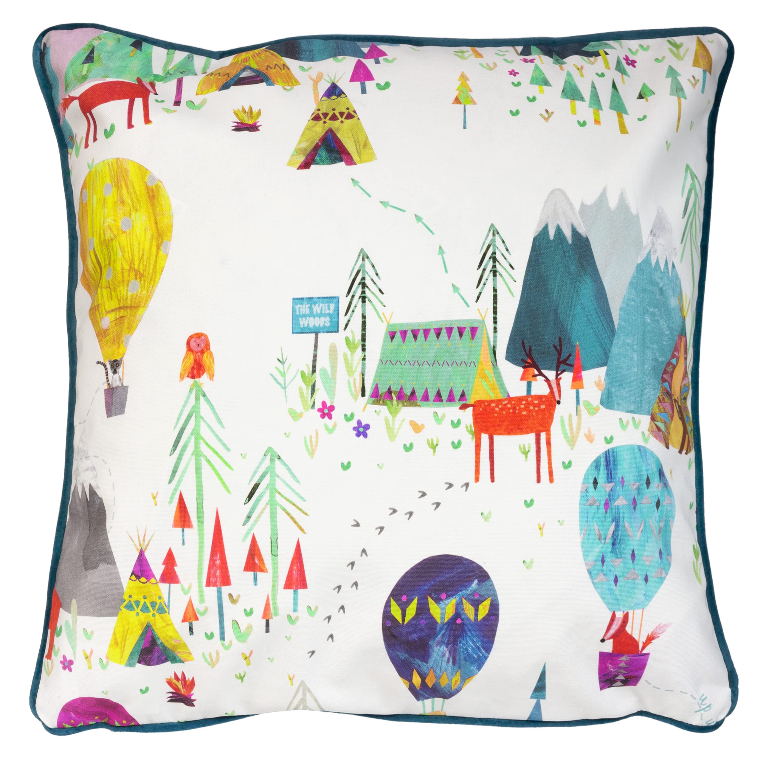 Prestigious Textiles - Kids Cushion - "Away We Go" Print - 55 cm x 55 cm