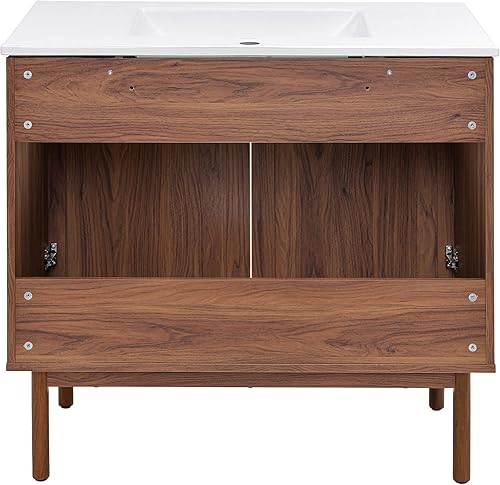 Vista 252 de Swiss Madison Classe - Lavabo de baño de roble de 24 pulgadas incluido