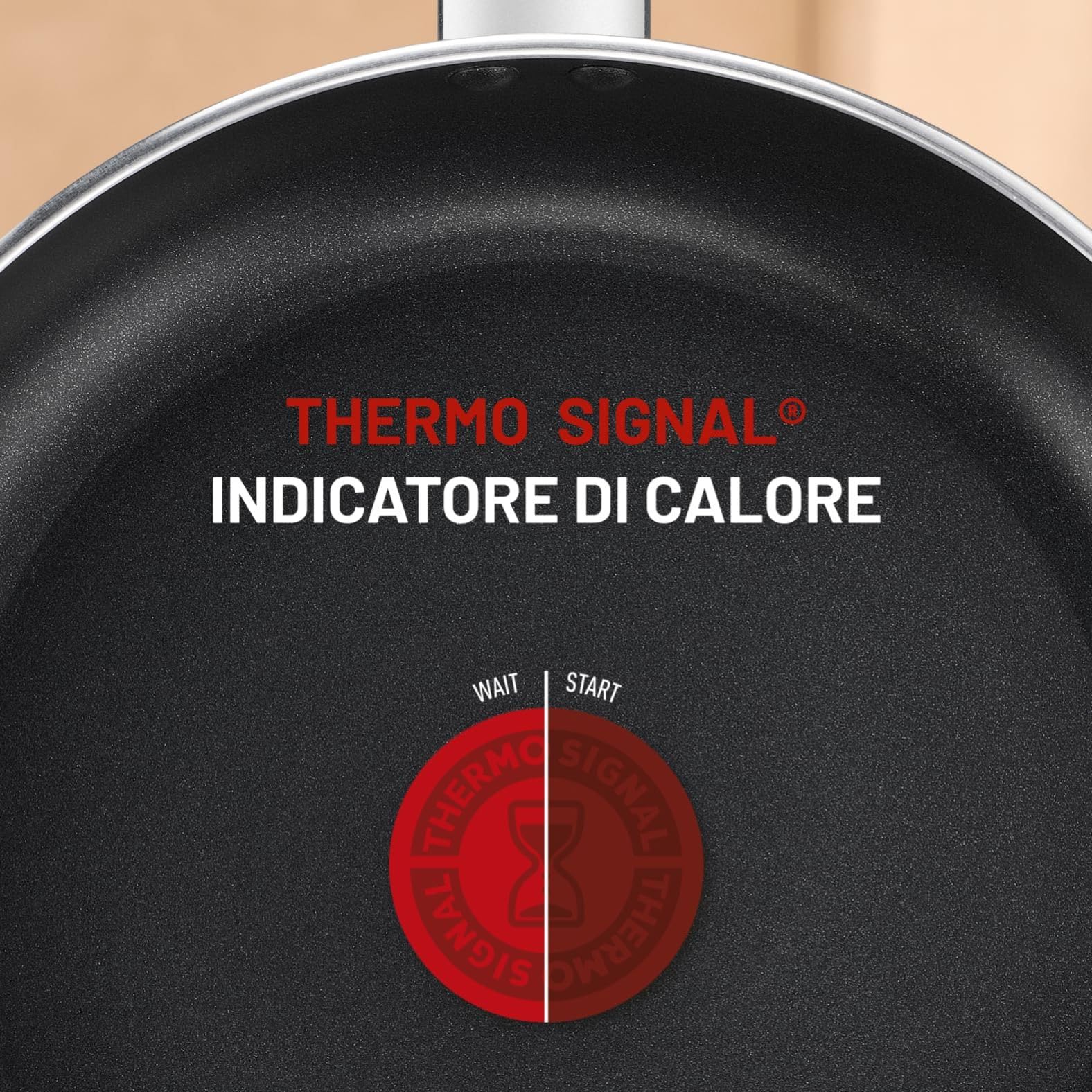 Lagostina Matcha, Set di 2 Padelle 24 e 28 cm con rivestimento in Titanio Antiaderente per Tutti i Piani Cottura, Tecnologia Thermo-Signal, Cottura Uniforme
