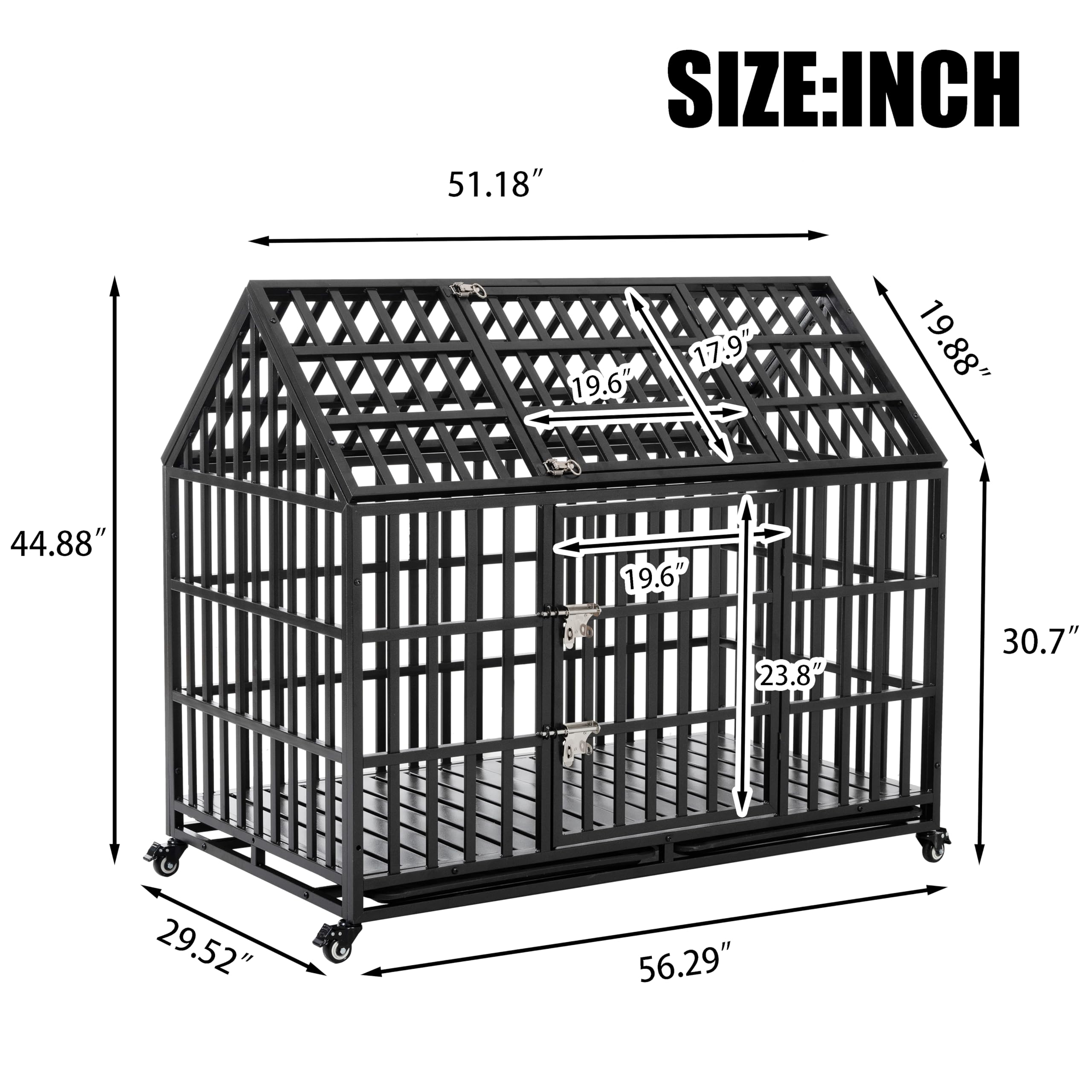 ケージ NEIGHBORHOOD CI HARD CRATE Amazon.com : HCY, Dog Crate, Dog Kennel 48 Inch Double Door