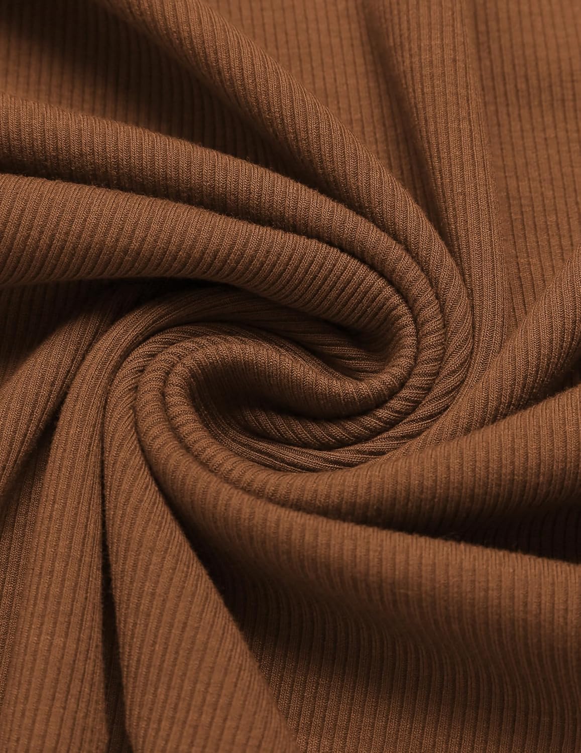 IN'VOLAND Plus Size Womens Long Sleeve Scoop Neck Ribbed Knit T-Shirt Fitted Casual Basic Tops - Image 4