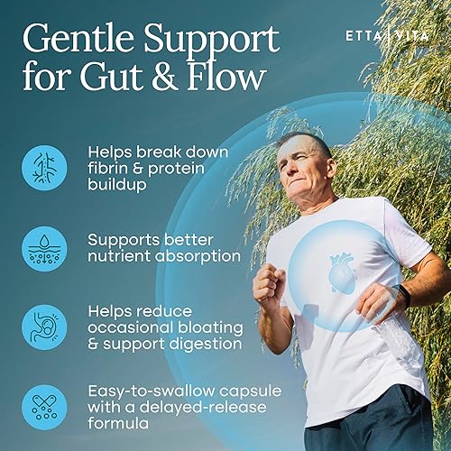 Miniatura 7 de Potente suplemento de lumbroquinasa 40 mg/porción (actividad máxima - 800,000 unidades) - Cápsulas de enzimas lumbroquinasa para apoyo energético,