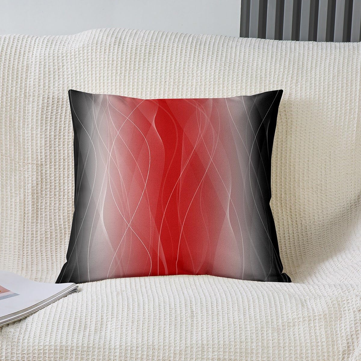 Quadro Forme Astratte Geometrie Dinamiche In Bianco, Nero E Rosso quadro stampa su tela