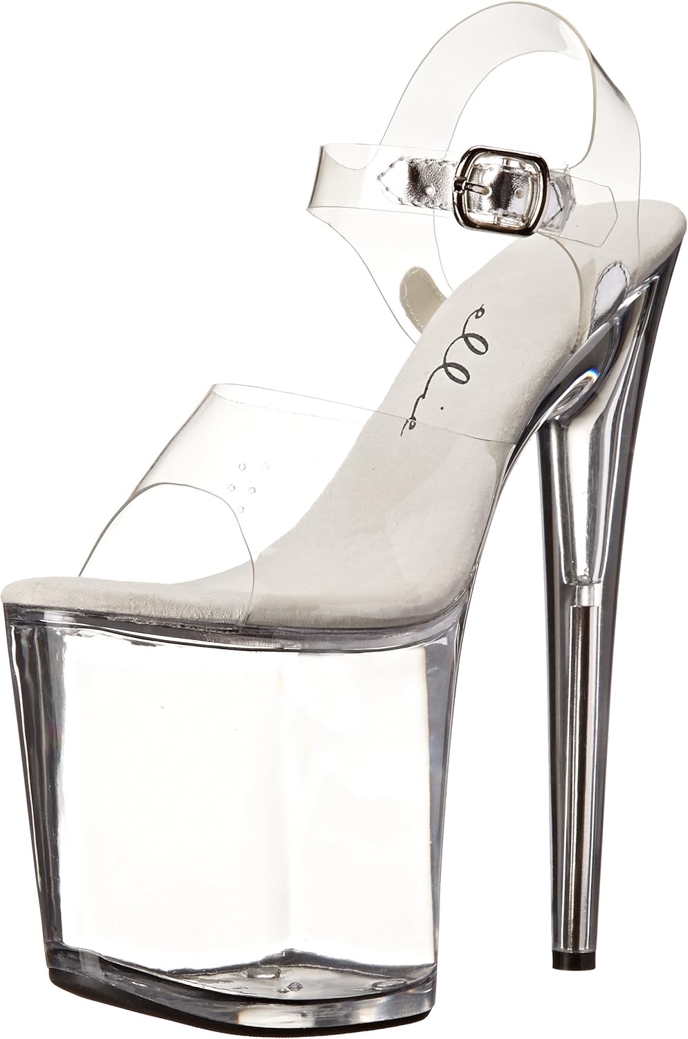 Ellie Shoes Women's 850-brook, Clear, 9 M US