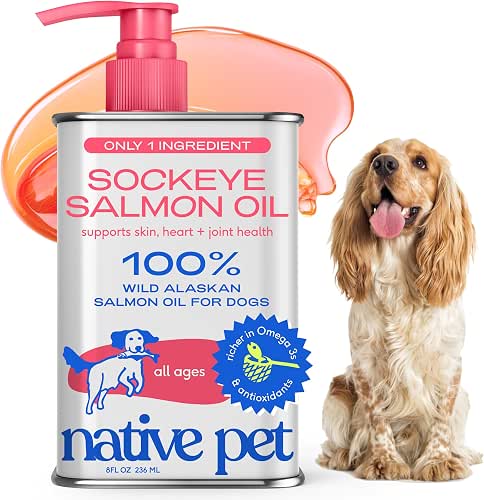 Native Pet Sockeye Salmon Oil for Dogs & Cats -