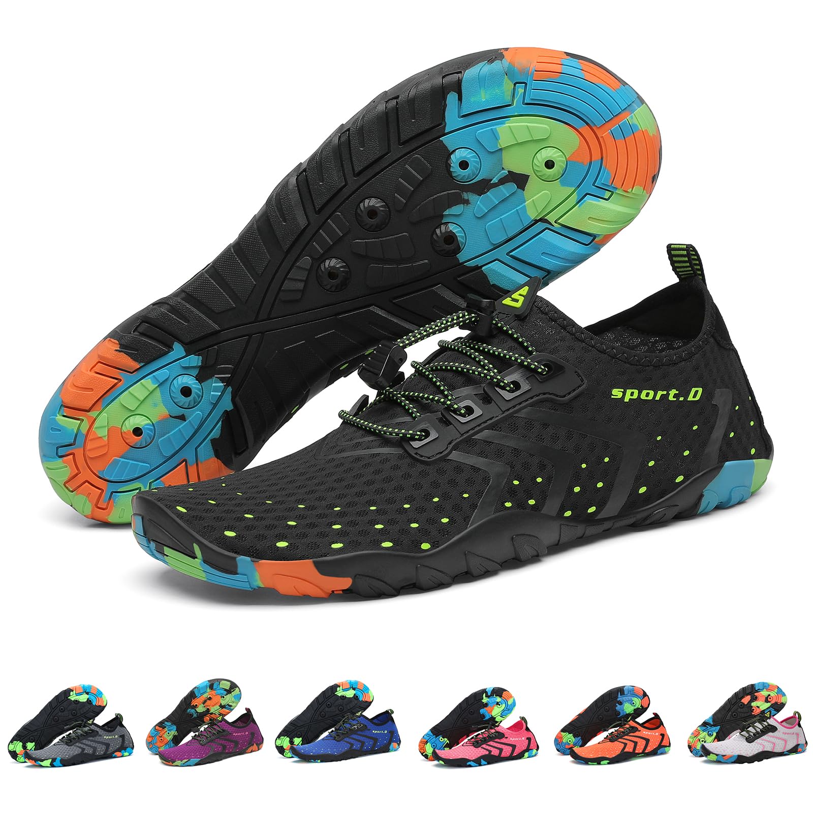 Water Shoes for Women - Barefoot Quick-Dry Aqua Sock, Lightweight, Breathable for Swimming, Beach and Outdoor Activities Size 5.5-10.5-image-8