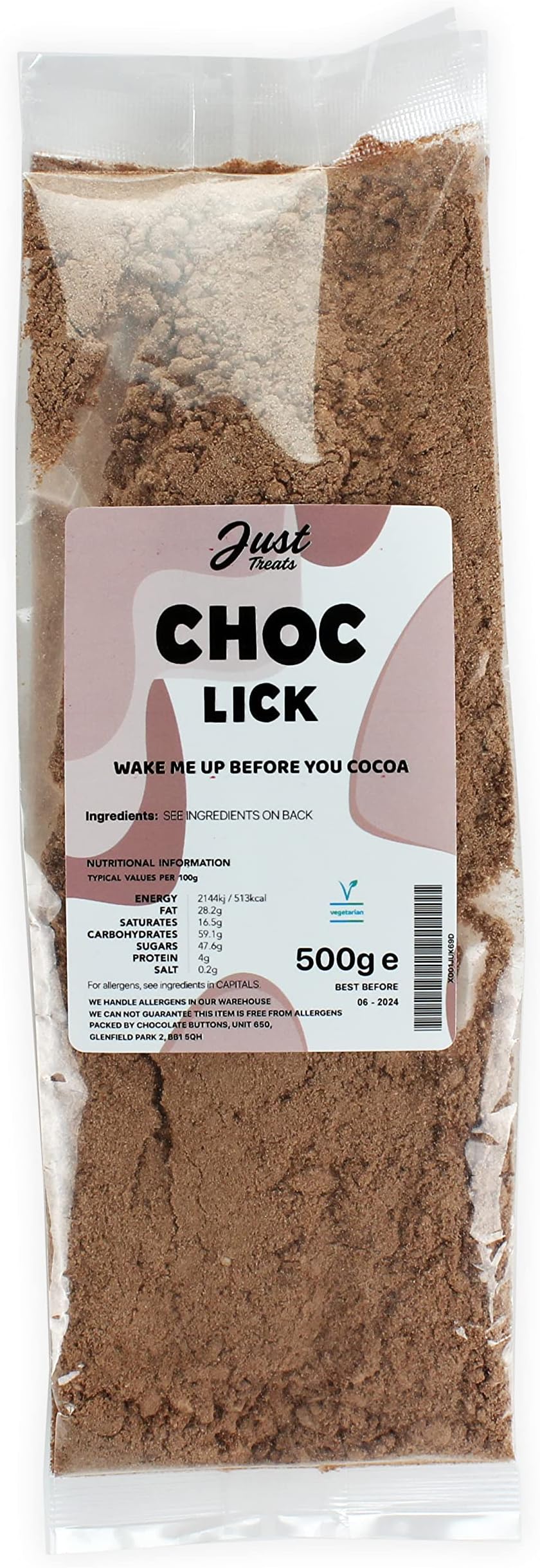 Just Treats Choc Lick (500g Share Bag)